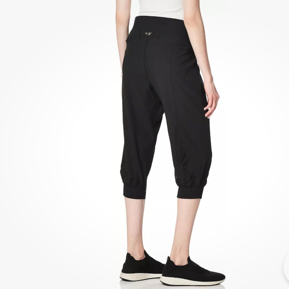 Calvin Klein Women's Rib Cuff Bottom Capri Pant - Picture 2 of 7